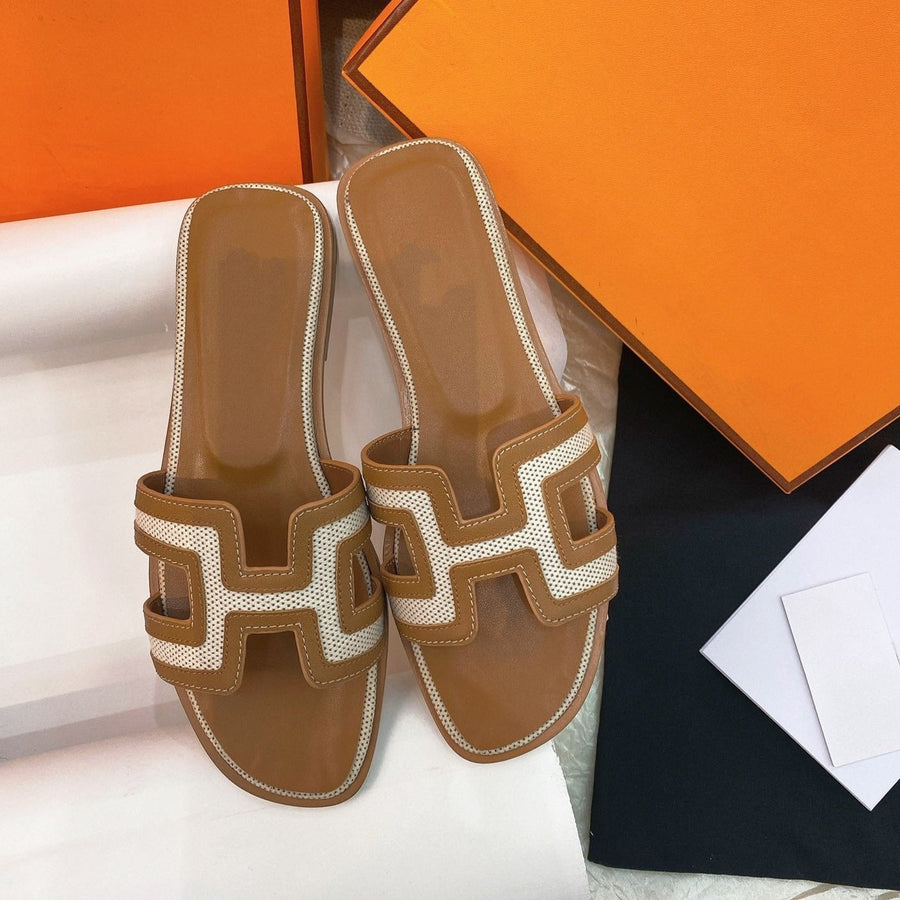 0ran Sandal Brown Leather
