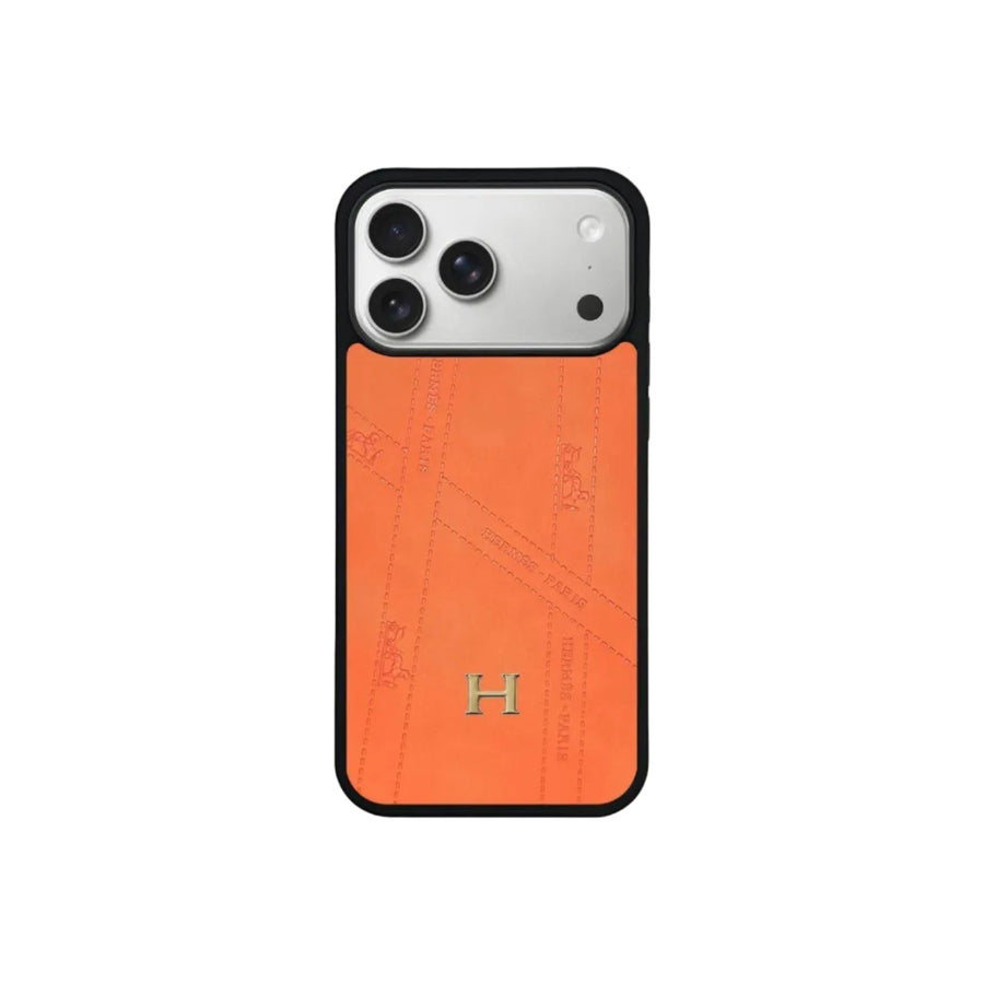 HRM Leather Minimalist Case with Contrast Border