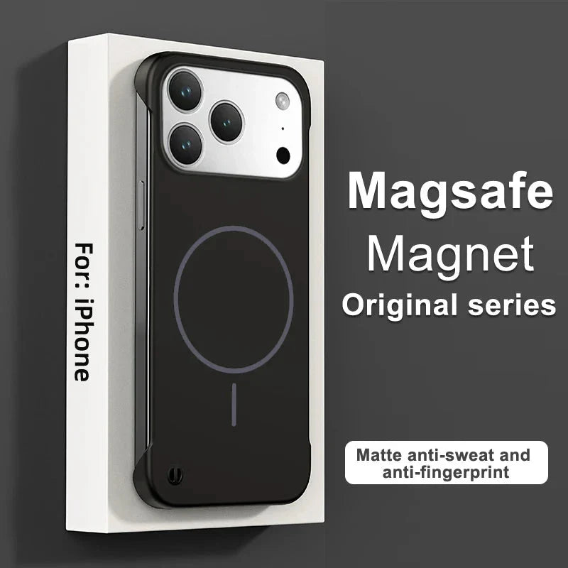 Frameless Magnetic Case For iPhone 17/ 16 /15 /14 THEROXYMOB