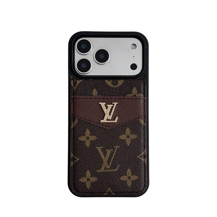 Louis Vuitton Card Holder Case For iPhone 12-18 Pro & Pro Max
