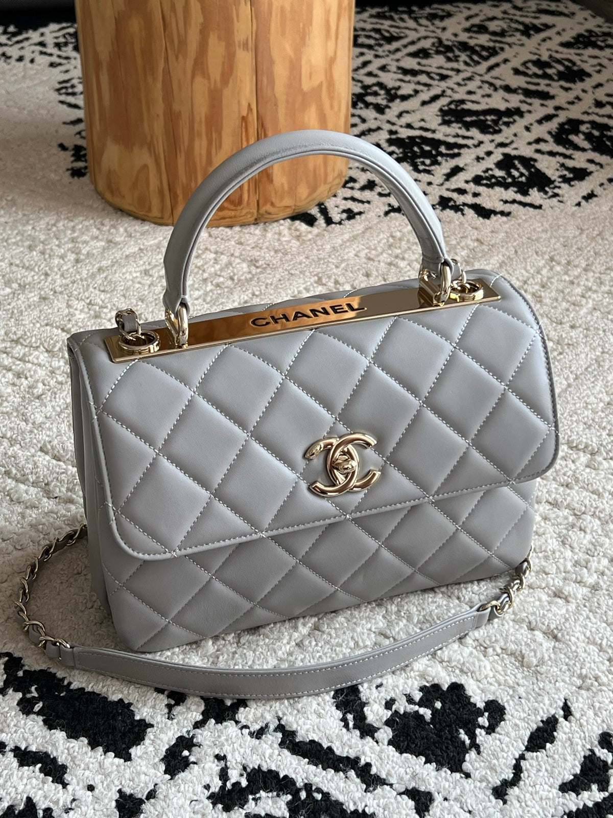 Quilted Flap Shoulder Bag