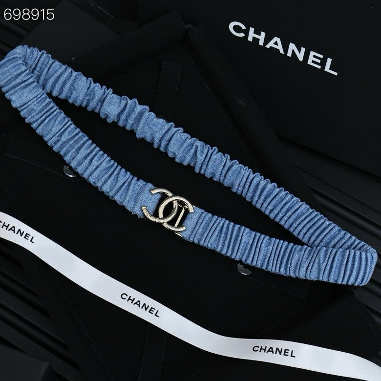 25P IN BLUE DENIM COLOR ELASTIC WAIST BELT