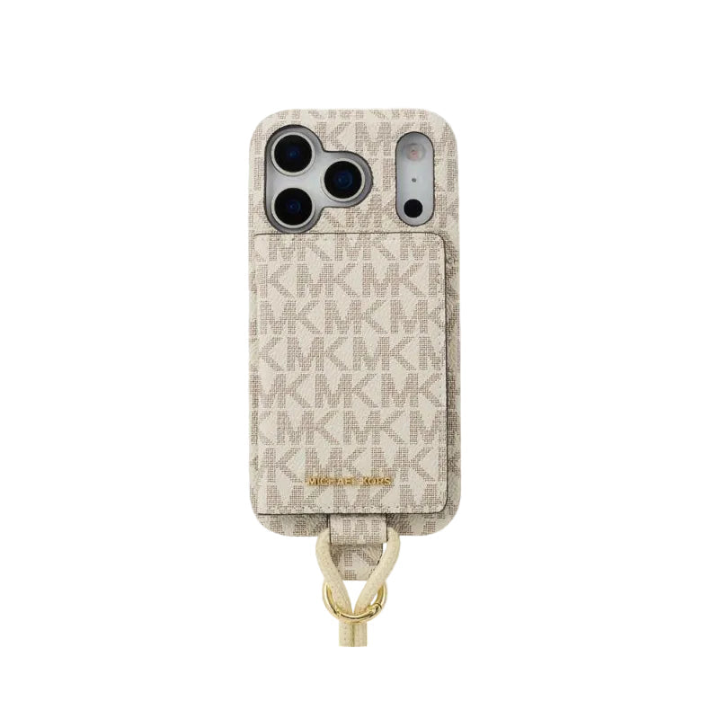 Classic MK Wrap Case Magsafe Card Wallet with Strap for iPhone
